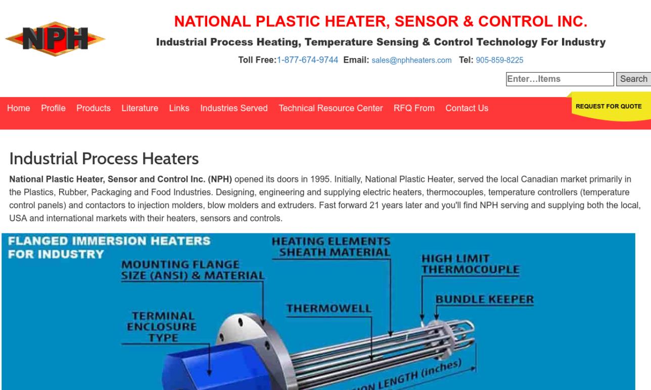 National Plastic Heater Sensor & Control Inc.