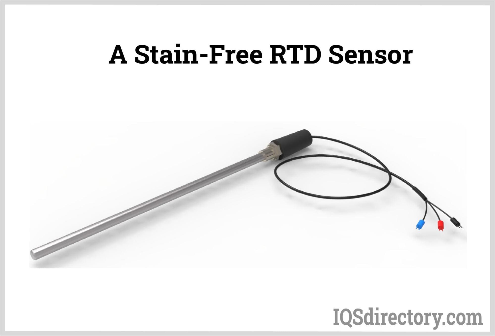 A stain-free RTD sensor